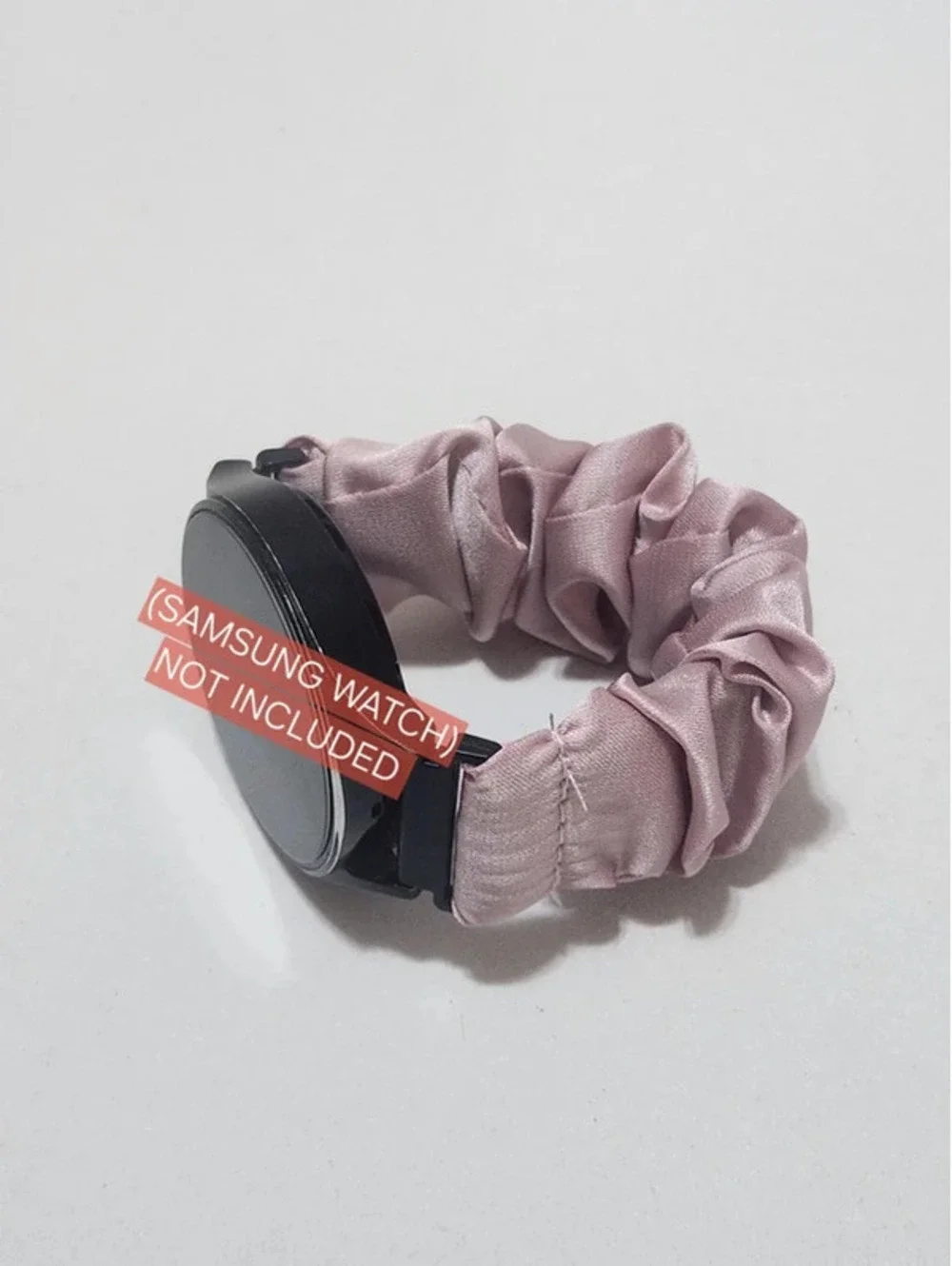 Scrunchies Watch Band for 20mm Compatible with Samsung7, 6, 5, 4 Color:LightPink